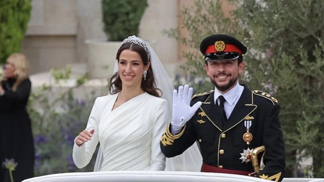 Te contamos los detalles de la boda del príncipe de Jordania, Hussein, con Rajwa Al-Saif