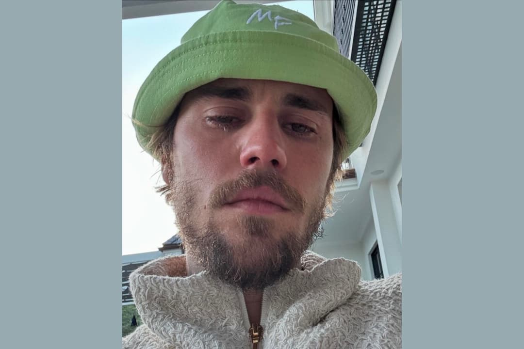 Justin Bieber llorando comparte en Instagram